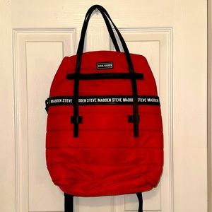 Steve Madden Red Backpack